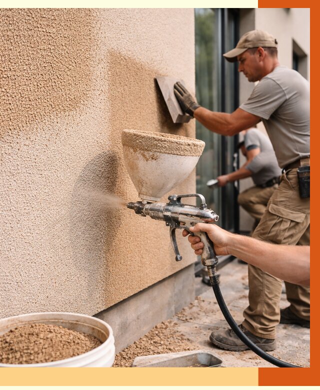 Утепление фасада жидкой пробкой в Гуково от 4928 руб./м² под ключ | ТепломастерГкв