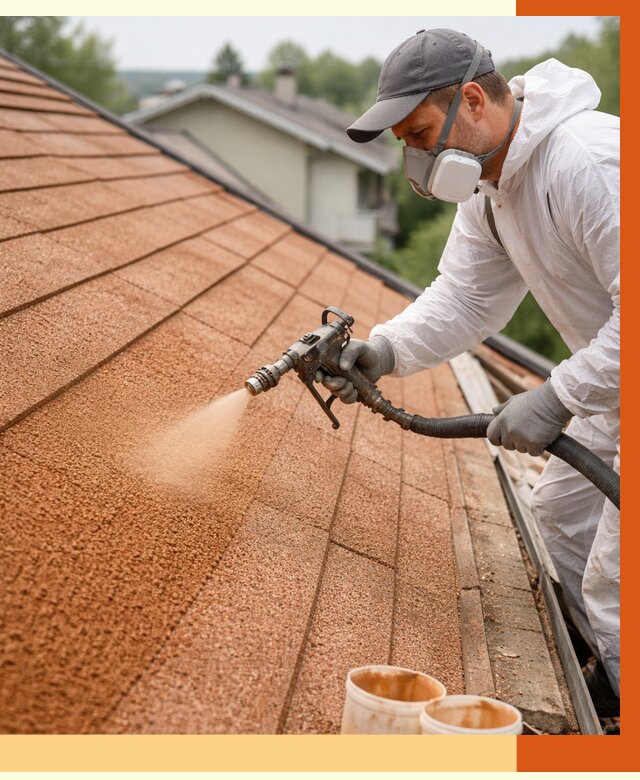 Утепление кровли жидкой пробкой в Гуково от 2772 руб./м² под ключ | ТепломастерГкв