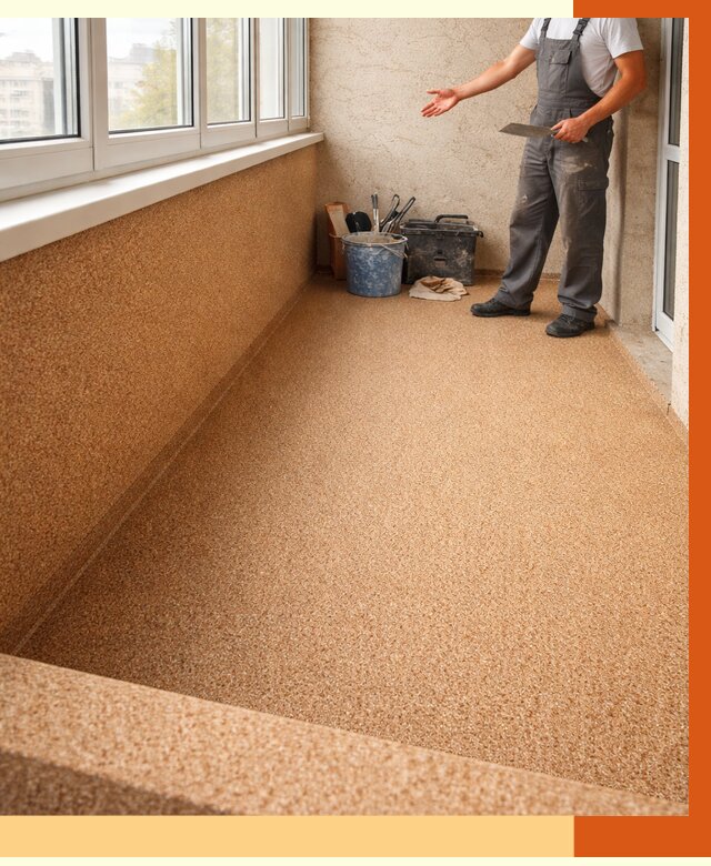 Утепление балкона жидкой пробкой в Гуково от 3747 руб/м² под ключ | ТепломастерГкв