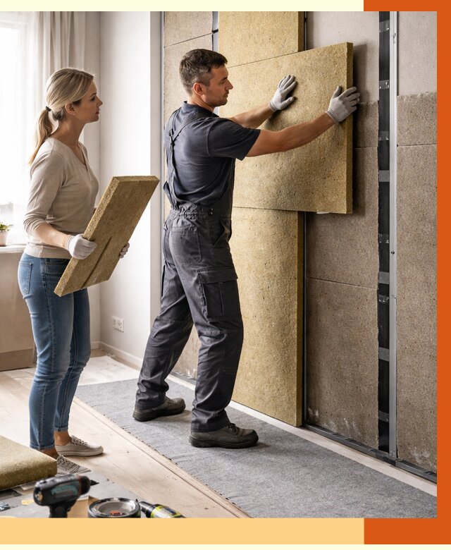 Профессиональная шумоизоляция квартиры в Гуково от 7700 руб. за м2 | ТепломастерГкв