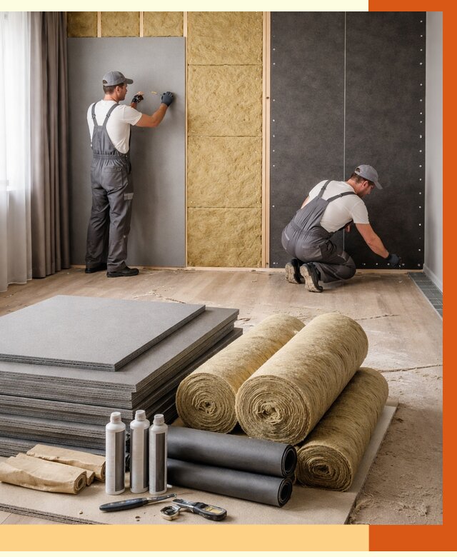 Шумоизоляция дома в Гуково от 4620 руб/м2 — комплексная звукоизоляция под ключ | ТепломастерГкв