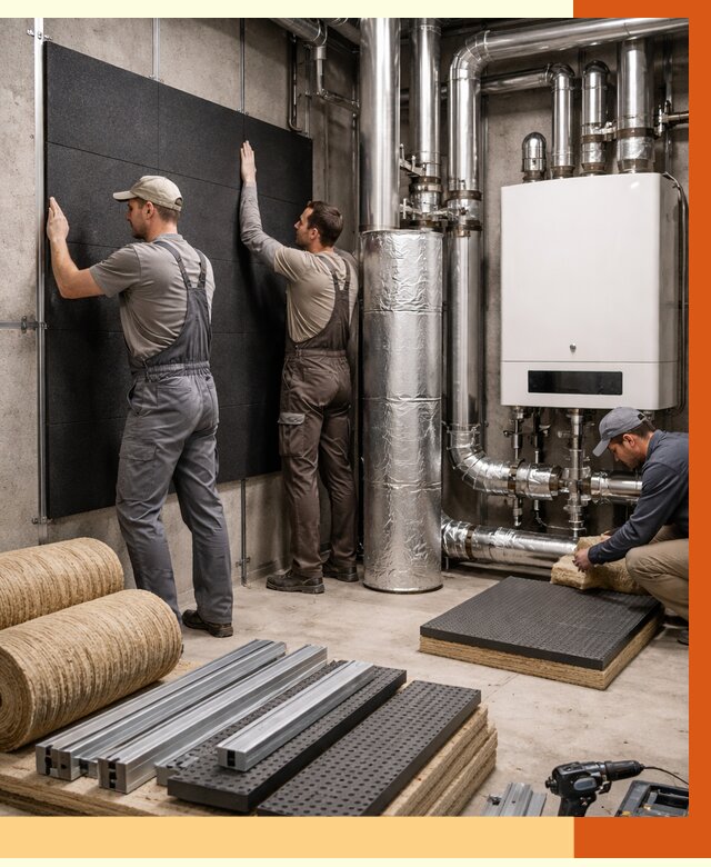 Шумоизоляция котельной в Гуково от 6673 руб. под ключ | Профессиональная звукоизоляция — ТепломастерГкв