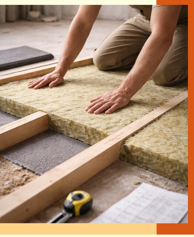 Шумоизоляция пола в Гуково от 1283 руб./м² — профессиональная звукоизоляция | ТепломастерГкв