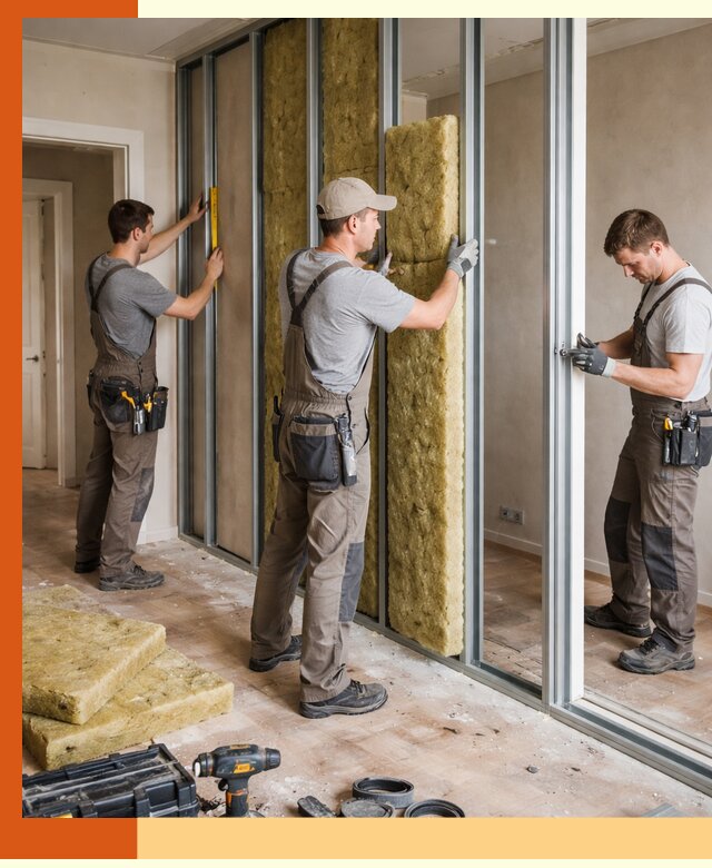 Шумоизоляция межкомнатных перегородок в Гуково эффективно и надёжно