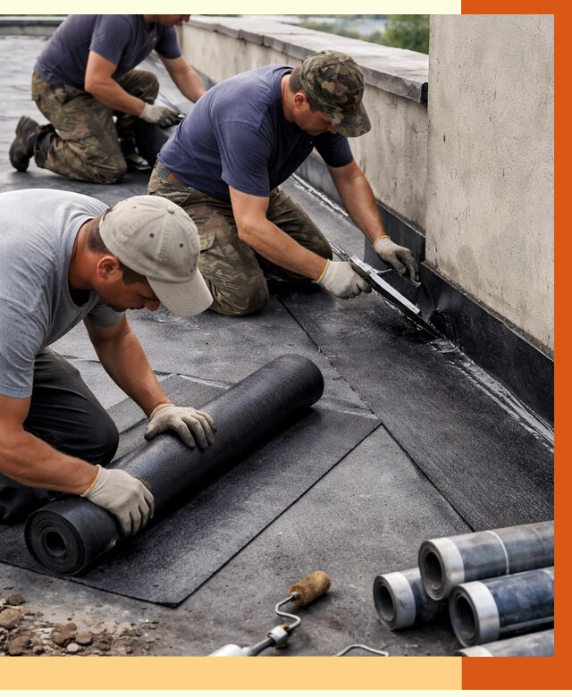 Гидроизоляция кровли в Гуково от 4620 руб. — профессиональная гидроизоляция крыши | ТепломастерГкв