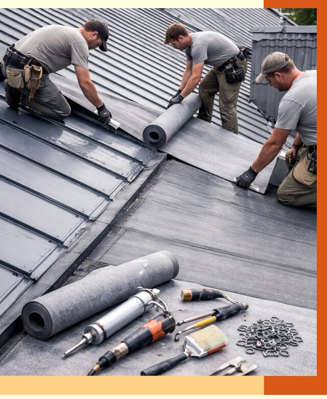 Гидроизоляция металлической кровли полимочевиной в Гуково от 8726 руб. | ТепломастерГкв