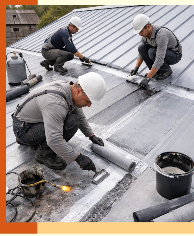 Гидроизоляция металлической кровли с гарантией в Гуково