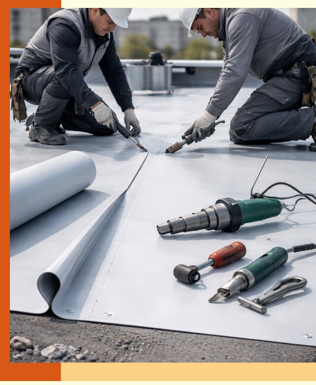 Гидроизоляция мембранной кровли в Гуково: монтаж и ремонт быстро