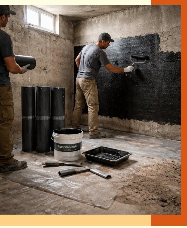Гидроизоляция подвала в Гуково от 3593 руб. под ключ | Профессионально — ТепломастерГкв