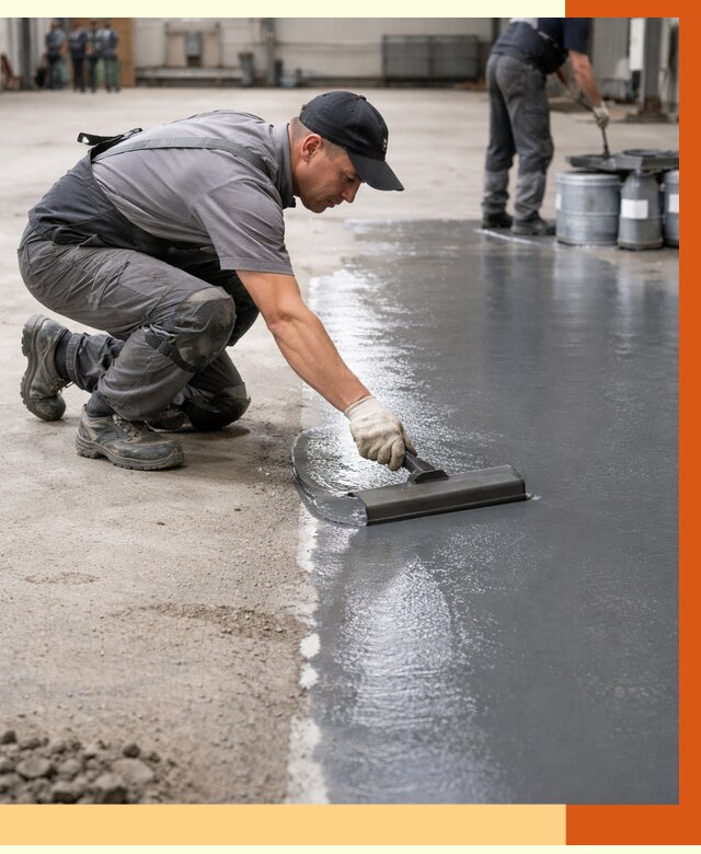 Гидроизоляция промышленного пола в Гуково от 1232 руб./м2 — ТепломастерГкв специалисты под ключ