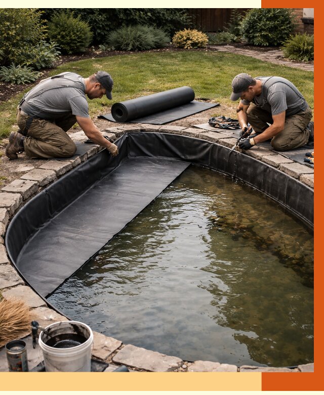 Гидроизоляция пруда в Гуково от 15399 руб. под ключ | ТепломастерГкв профессионально