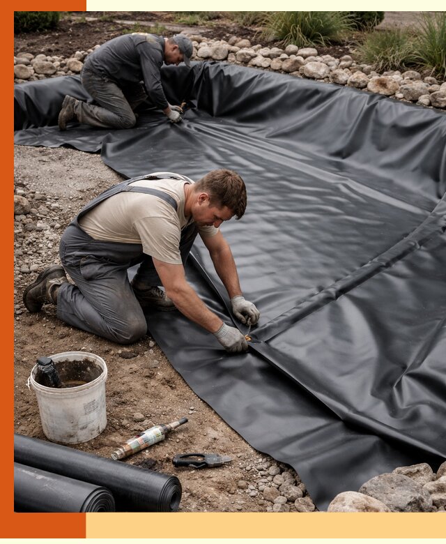 Гидроизоляция пруда в Гуково: надежная защита и герметизация