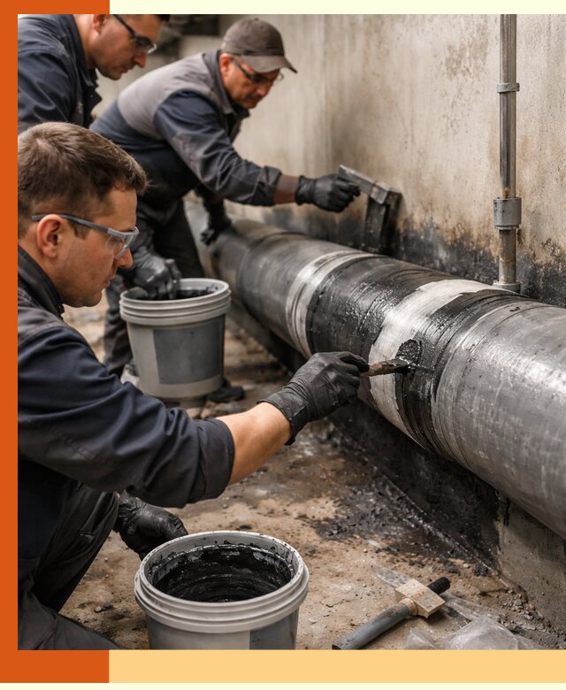 Гидроизоляция труб в Гуково — защита и герметизация коммуникаций