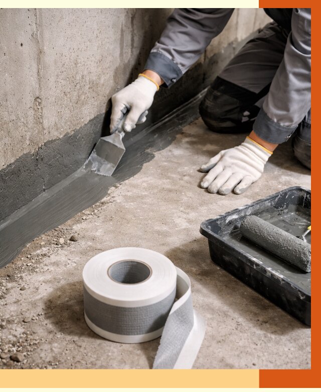 Гидроизоляция швов и герметизация стыков в Гуково от 1283 руб. | ТепломастерГкв