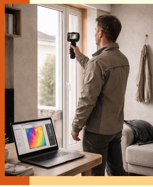 Тепловизионное обследование квартиры в Гуково для поиска утечек тепла