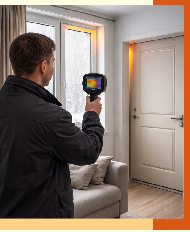 Тепловизионное обследование окон и дверей в Гуково от 4620 руб. | ТепломастерГкв
