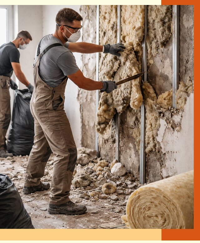 Демонтаж старого утеплителя в Гуково от 3593 руб. — работы под ключ | ТепломастерГкв