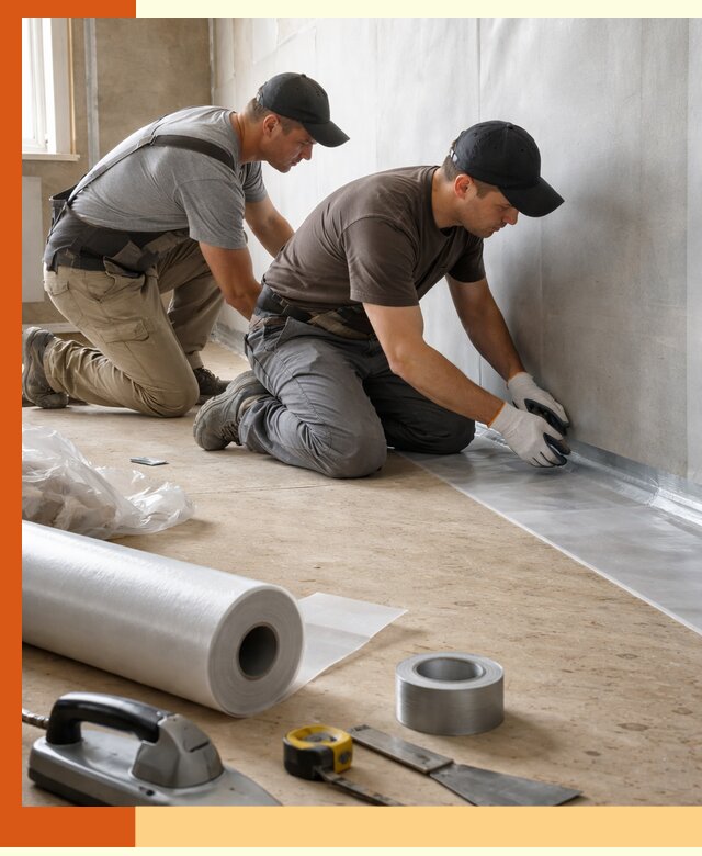 Монтаж пароизоляции для дома и помещений в Гуково