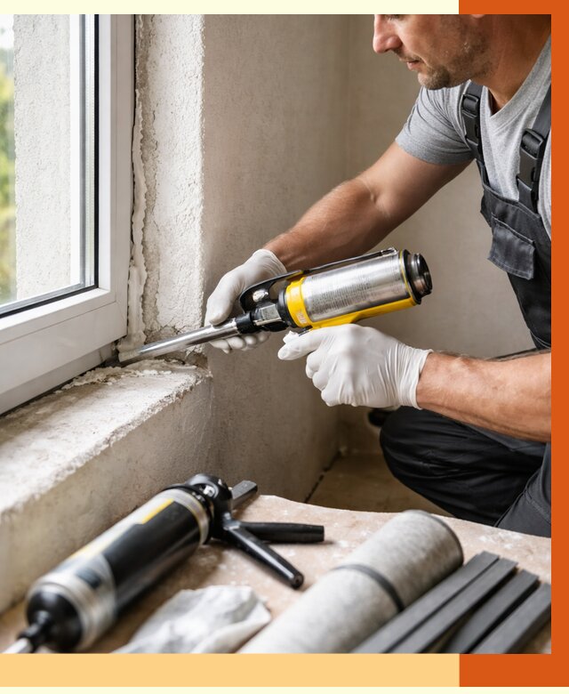 Герметизация стыков и примыканий в Гуково от 1232 руб. под ключ | ТепломастерГкв