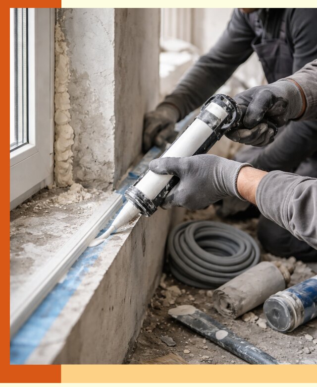 Герметизация стыков и примыканий зданий в Гуково