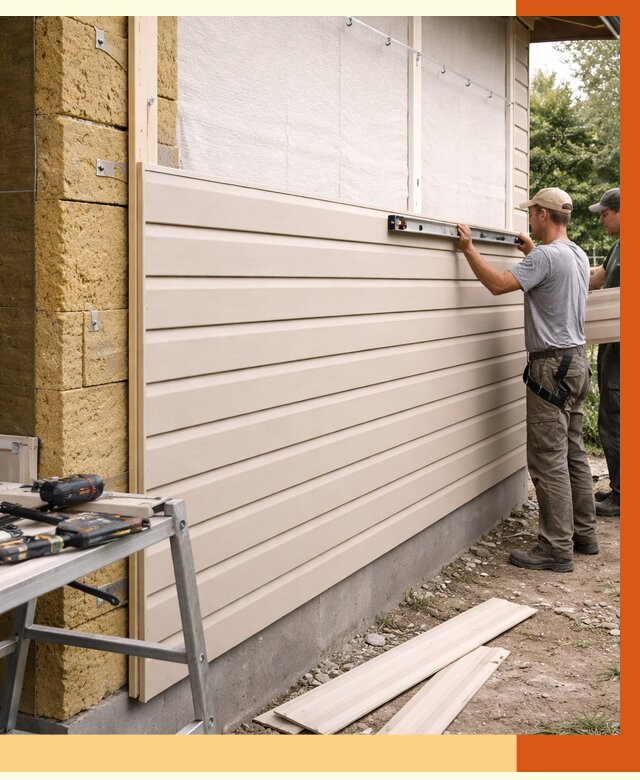 Монтаж сайдинга после утепления в Гуково от 1899 руб. — обшивка и облицовка | ТепломастерГкв