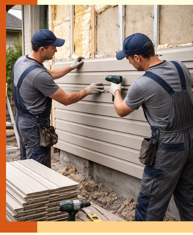 Монтаж сайдинга после утепления в Гуково качественно и надежно